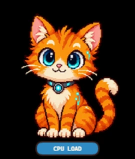 System Cat 2 running in the Windows desktop client with its CPU LOAD button